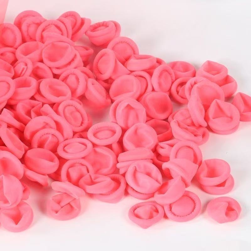 Jednorázové latexové prstové návleky na manikúru – hrubšie, s textúrou, odolné voči opotrebeniu a prepichnutiu