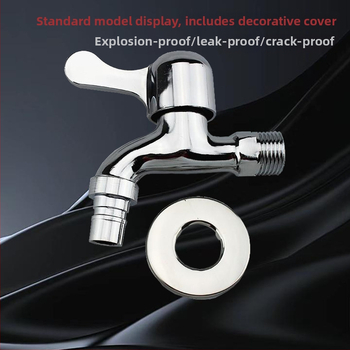 Prívod vody pre práčku, zinková zliatina, iba studená voda, rýchle otvorenie, priemer vstupu/výstupu 15 mm