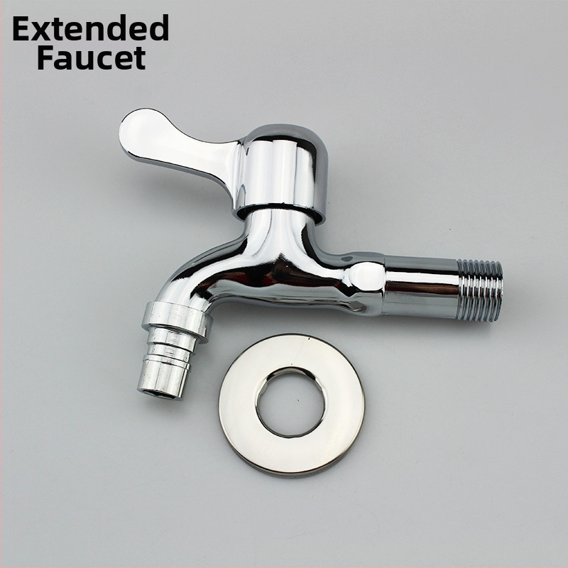 Prívod vody pre práčku, zinková zliatina, iba studená voda, rýchle otvorenie, priemer vstupu/výstupu 15 mm