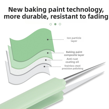 Sada nástrojov na liečbu akné, 5 kusov, nerezová oceľ, s zrkadlom, model fcztz-03