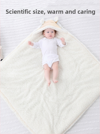Dječja swaddle deka od pamuka, sintetička punila, prugasti uzorak, za novorođenčad, jesen-zima