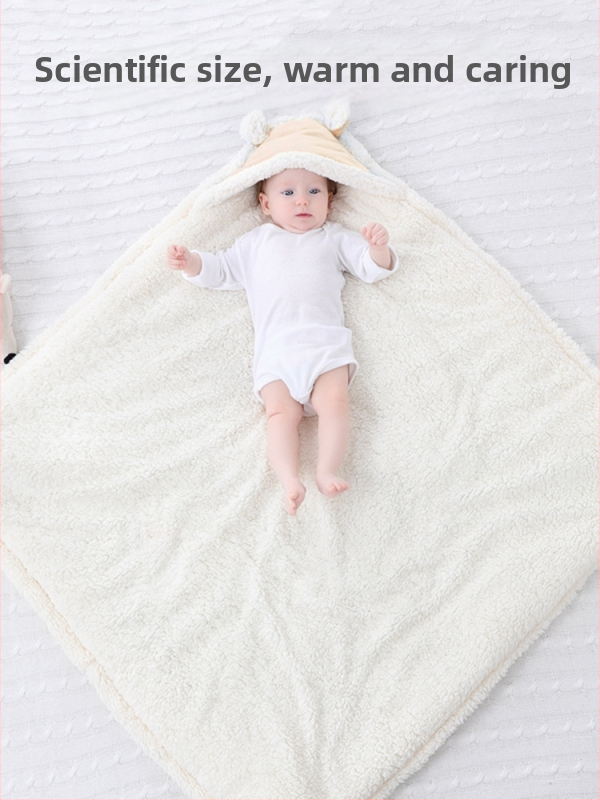 Dječja swaddle deka od pamuka, sintetička punila, prugasti uzorak, za novorođenčad, jesen-zima