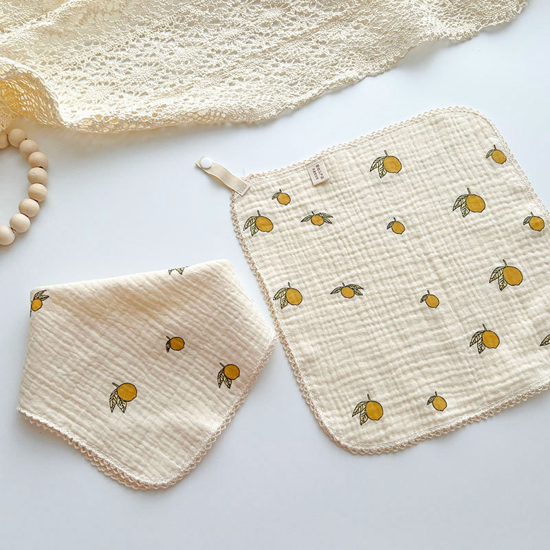 Servítka na sliny pre deti - 100% bavlna (≥95%), vysoká savosť, značka Hanbei