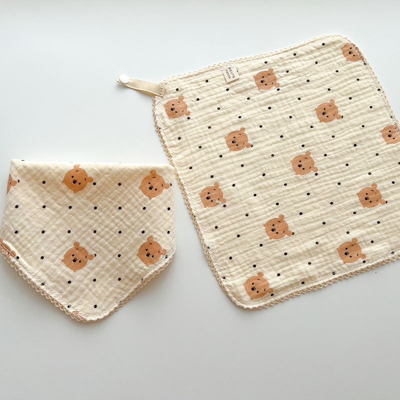 Servítka na sliny pre deti - 100% bavlna (≥95%), vysoká savosť, značka Hanbei