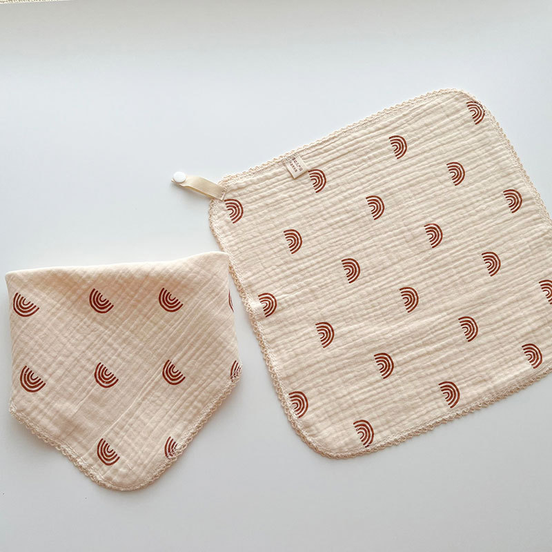 Servítka na sliny pre deti - 100% bavlna (≥95%), vysoká savosť, značka Hanbei