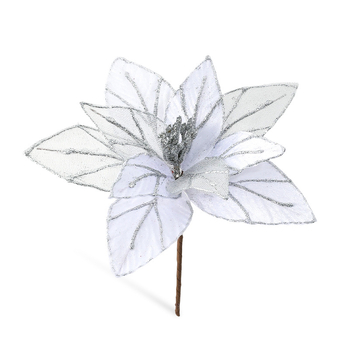 Karácsonyi textil virág dísz – hálós virág, CH376, Gangheng