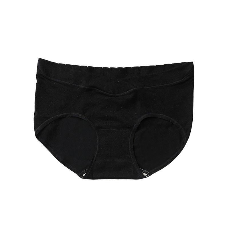 Tehotenské spodné prádlo, jemné na pokožke a tenké, stredný pás (nylónová tkanina; bavlnená výstelka v rozkroku; rýchle sušenie)