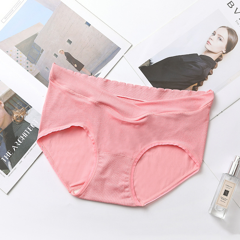 Tehotenské spodné prádlo, jemné na pokožke a tenké, stredný pás (nylónová tkanina; bavlnená výstelka v rozkroku; rýchle sušenie)
