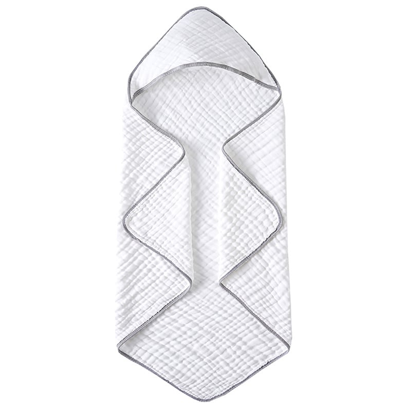 Prosop de baie cu glugă pentru nou-născuți și pătură de înfășare – 100% bumbac, 0–1 an, modele animale/desene animate