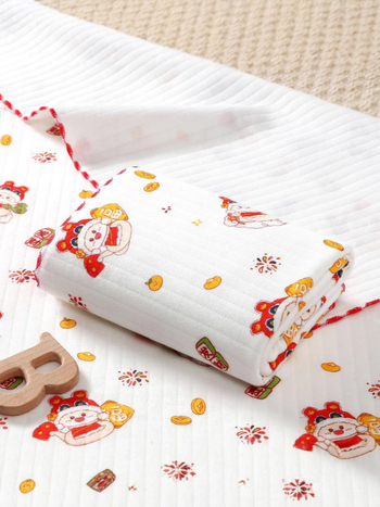 Swaddle deka od 100% pamuka za novorođenčad – Proljeće 2025, za dob 0–12 mjeseci, uzorci: životinje, pruge, mreža, jednobojno, crtani filmovi