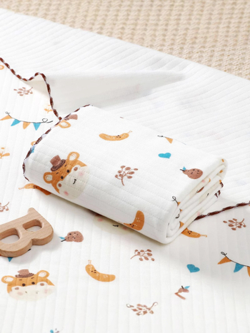 Swaddle deka od 100% pamuka za novorođenčad – Proljeće 2025, za dob 0–12 mjeseci, uzorci: životinje, pruge, mreža, jednobojno, crtani filmovi