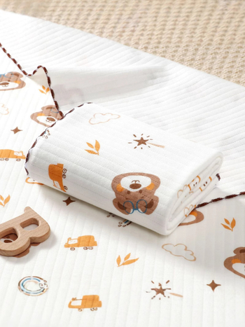 Swaddle deka od 100% pamuka za novorođenčad – Proljeće 2025, za dob 0–12 mjeseci, uzorci: životinje, pruge, mreža, jednobojno, crtani filmovi
