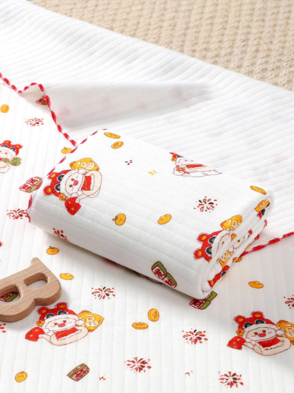 Swaddle deka od 100% pamuka za novorođenčad – Proljeće 2025, za dob 0–12 mjeseci, uzorci: životinje, pruge, mreža, jednobojno, crtani filmovi