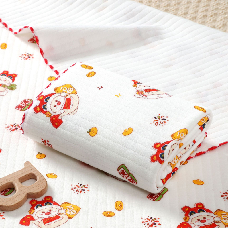 Swaddle deka od 100% pamuka za novorođenčad – Proljeće 2025, za dob 0–12 mjeseci, uzorci: životinje, pruge, mreža, jednobojno, crtani filmovi
