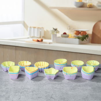 Silikónová forma na pečenie, 20 kusov v sade, nepravidelný tvar, teplotná odolnosť do 230°C, vhodné do rúry a do chladničky