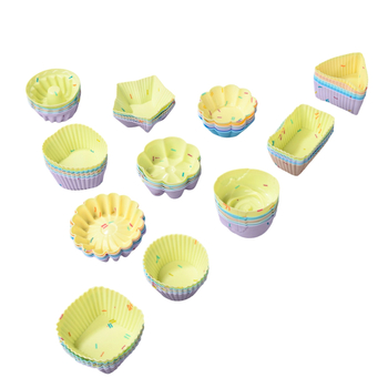 Silikónová forma na pečenie, 20 kusov v sade, nepravidelný tvar, teplotná odolnosť do 230°C, vhodné do rúry a do chladničky