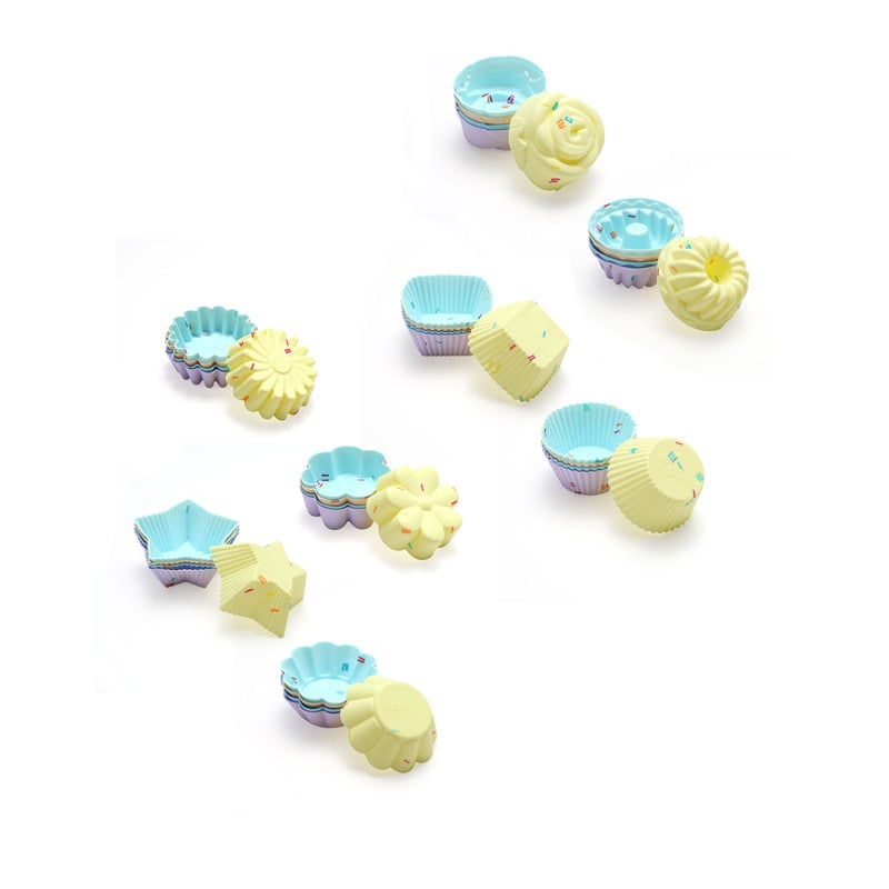 Silikónová forma na pečenie, 20 kusov v sade, nepravidelný tvar, teplotná odolnosť do 230°C, vhodné do rúry a do chladničky