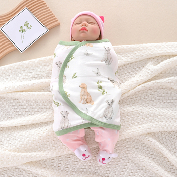 Hearte Baby Wrap - 100% pamuk, novorođenče, crtani uzorak