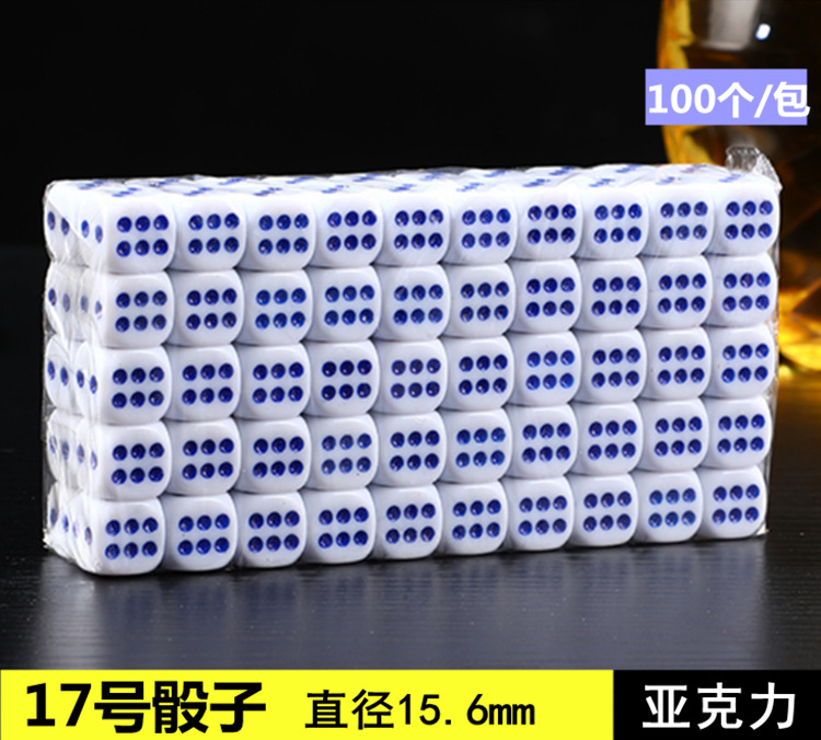 Dobókockák – műanyag, lekerekített sarkú, 10 000 darabos készlet, Runwei