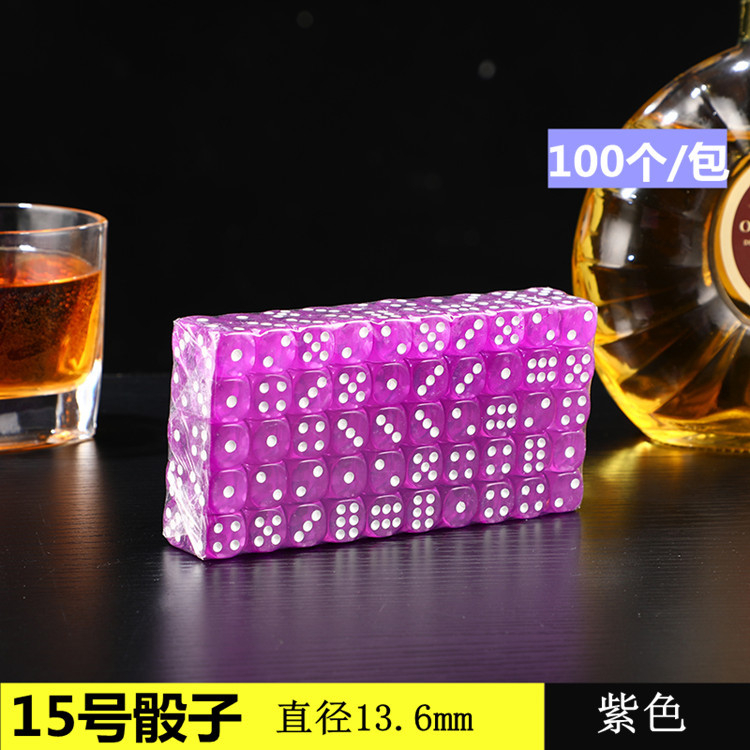 Dobókockák – műanyag, lekerekített sarkú, 10 000 darabos készlet, Runwei