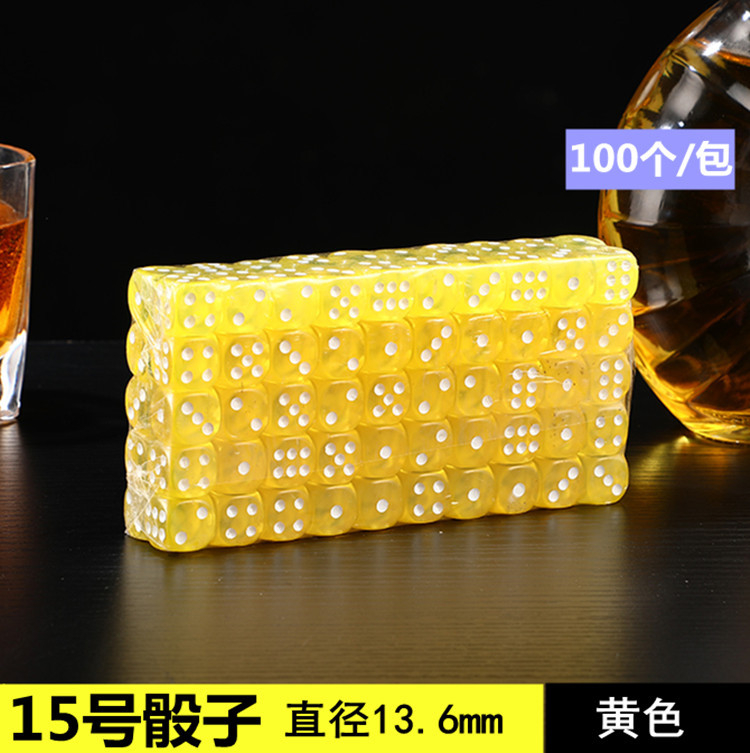 Dobókockák – műanyag, lekerekített sarkú, 10 000 darabos készlet, Runwei