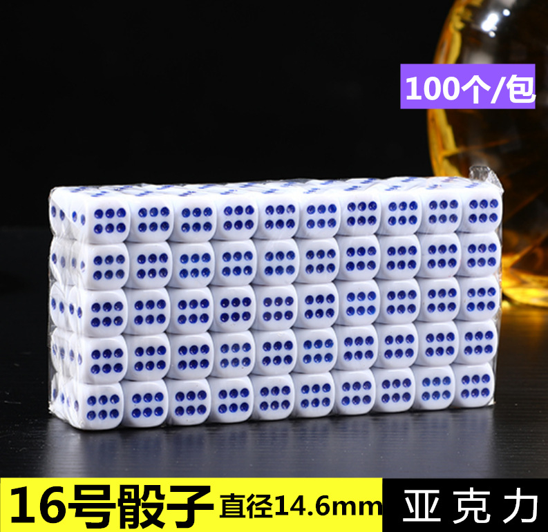 Dobókockák – műanyag, lekerekített sarkú, 10 000 darabos készlet, Runwei