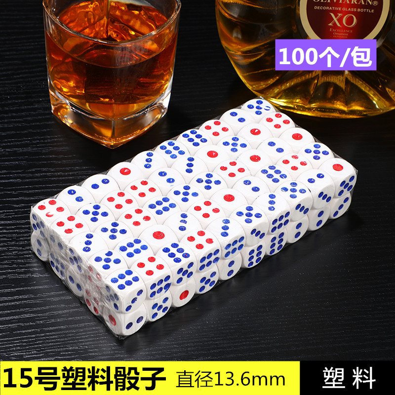 Dobókockák – műanyag, lekerekített sarkú, 10 000 darabos készlet, Runwei