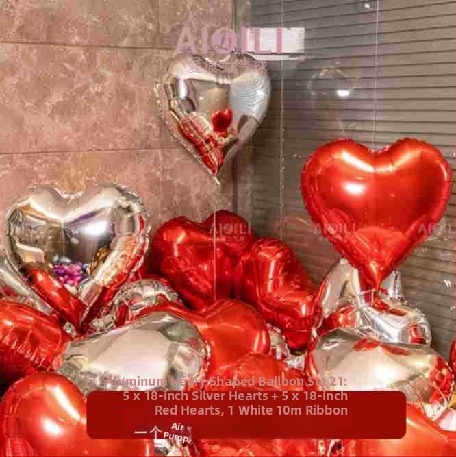 Set balónov z hliníkovej fólie s chvostovým tvarom, s vlastným logom – na narodeniny, svadbu a Valentín