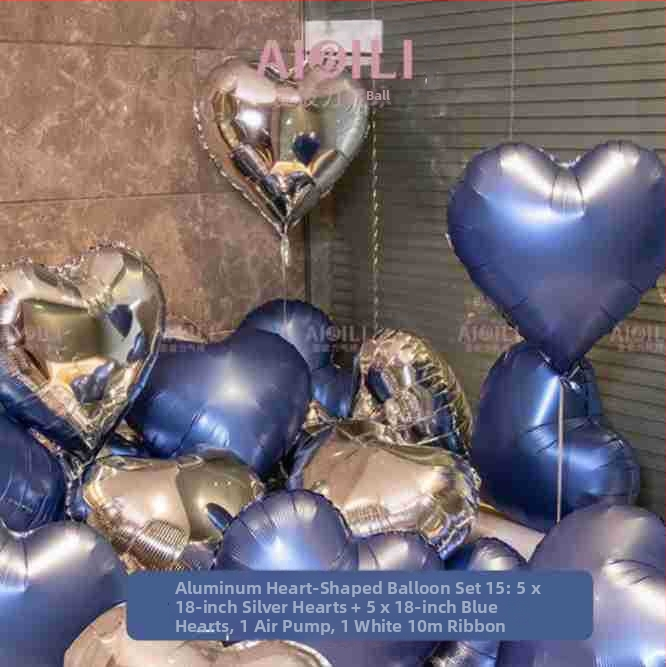 Set balónov z hliníkovej fólie s chvostovým tvarom, s vlastným logom – na narodeniny, svadbu a Valentín