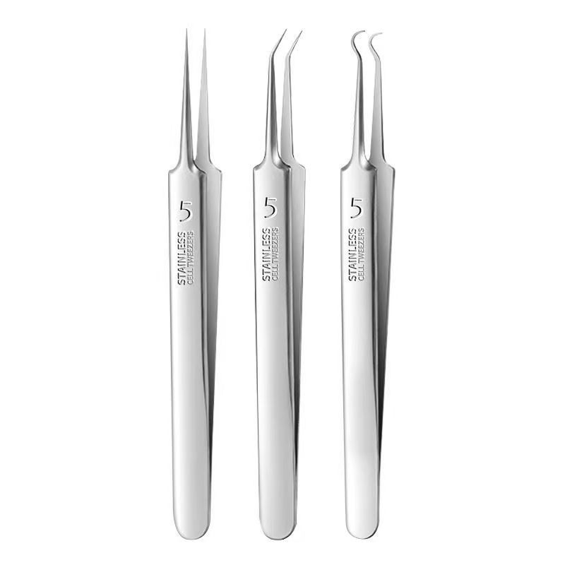 Sada ihiel na akné z nehrdzavejúcej ocele, 5 dielov, Produktové číslo 00009