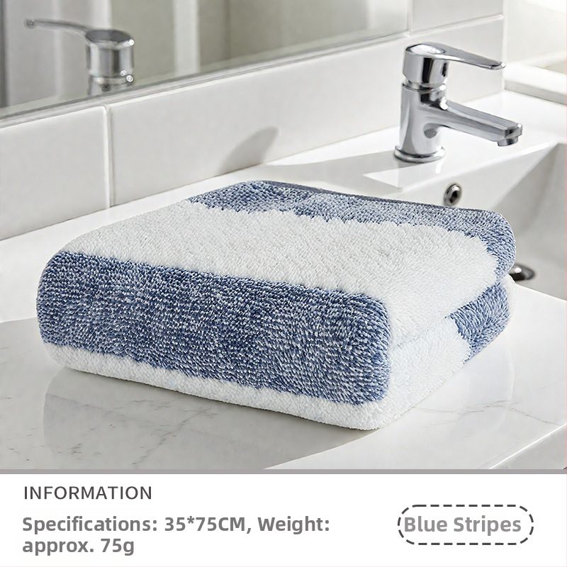 Кърпа с ананасова шарка на райета, удебелена, без памук, обшита, от суперфин влакна, 150D, тегло 80–100 g, кърпа за лице и за изсушаване на коса