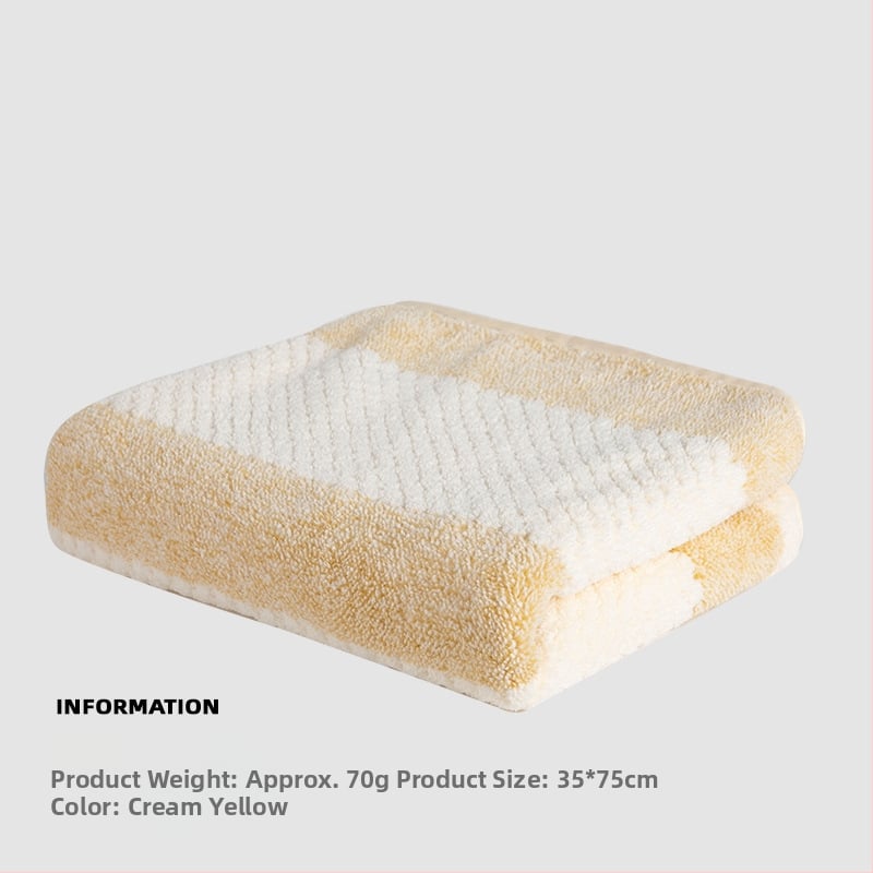 Кърпа с ананасова шарка на райета, удебелена, без памук, обшита, от суперфин влакна, 150D, тегло 80–100 g, кърпа за лице и за изсушаване на коса