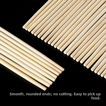 Jednorázové bambusové paličky pre reštaurácie, donášku a domáce použitie s potlačou loga — Produkt A28171
