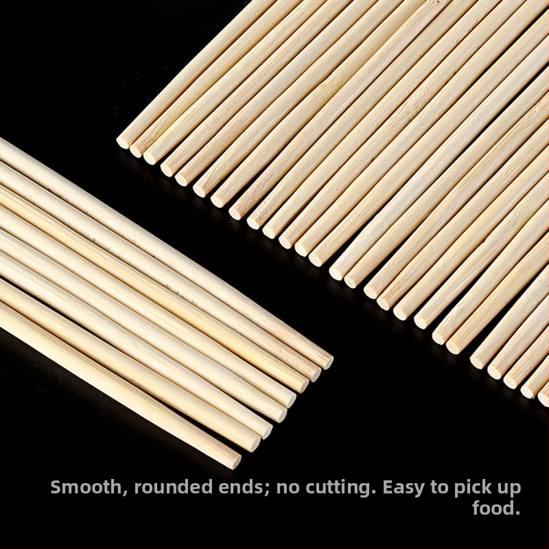 Vienreizējās lietošanas bambusa chopsticks restorāniem, piegādei un mājas lietošanai ar logotipa drukāšanu — Produkta numurs A28171