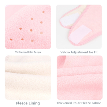 Jazdecká maska z polar fleece, vetru odolná, unisex, šitie štyrmi ihlami a šiestimi niťami