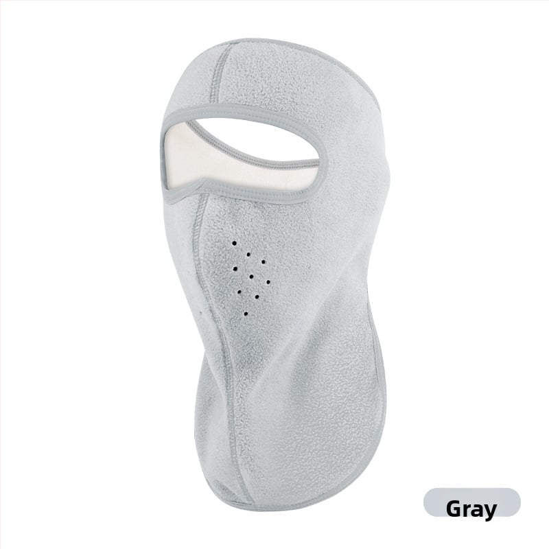 Jazdecká maska z polar fleece, vetru odolná, unisex, šitie štyrmi ihlami a šiestimi niťami