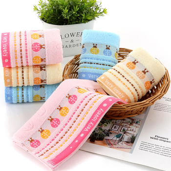 Detský bavlnený uterák na tvár, Jacquard, 32s, 50–80 g, vlastné vyšívanie