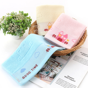 Detský bavlnený uterák na tvár, Jacquard, 32s, 50–80 g, vlastné vyšívanie