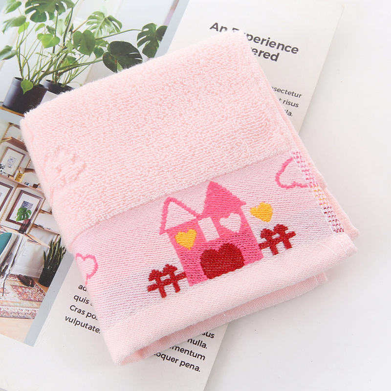 Detský bavlnený uterák na tvár, Jacquard, 32s, 50–80 g, vlastné vyšívanie