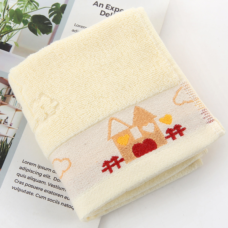 Detský bavlnený uterák na tvár, Jacquard, 32s, 50–80 g, vlastné vyšívanie