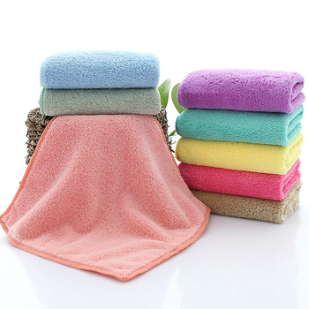 Mingshuo štvorcový uterák z korálového fleecu, 32 g, jednovláknová priadza, rýchle vstrebávanie vody (0–5 s)