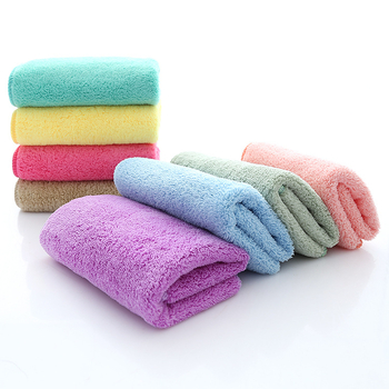 Mingshuo štvorcový uterák z korálového fleecu, 32 g, jednovláknová priadza, rýchle vstrebávanie vody (0–5 s)