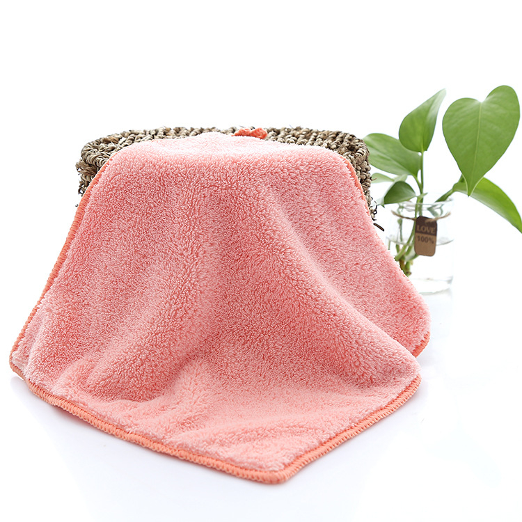 Mingshuo štvorcový uterák z korálového fleecu, 32 g, jednovláknová priadza, rýchle vstrebávanie vody (0–5 s)