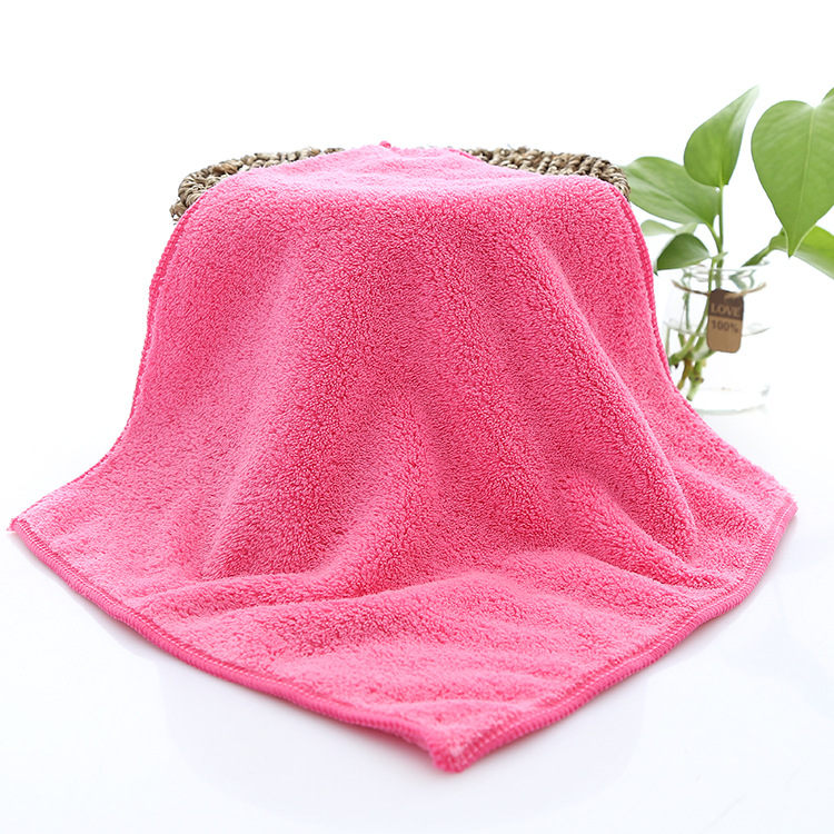 Mingshuo štvorcový uterák z korálového fleecu, 32 g, jednovláknová priadza, rýchle vstrebávanie vody (0–5 s)