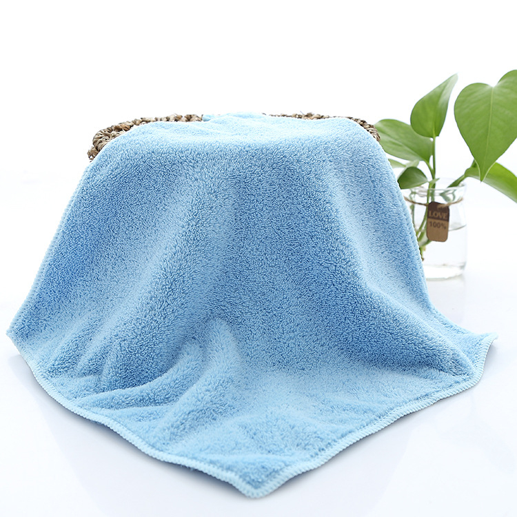 Mingshuo štvorcový uterák z korálového fleecu, 32 g, jednovláknová priadza, rýchle vstrebávanie vody (0–5 s)