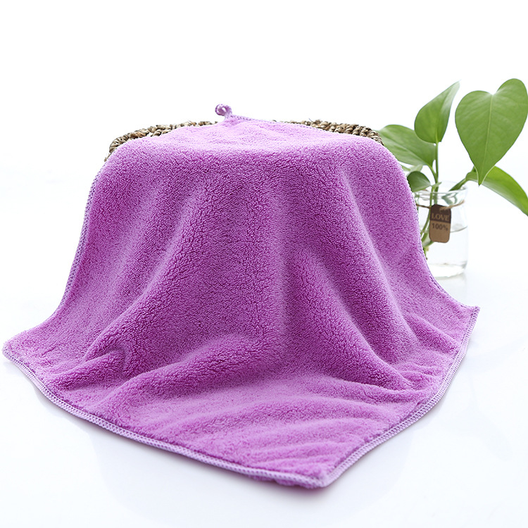 Mingshuo štvorcový uterák z korálového fleecu, 32 g, jednovláknová priadza, rýchle vstrebávanie vody (0–5 s)