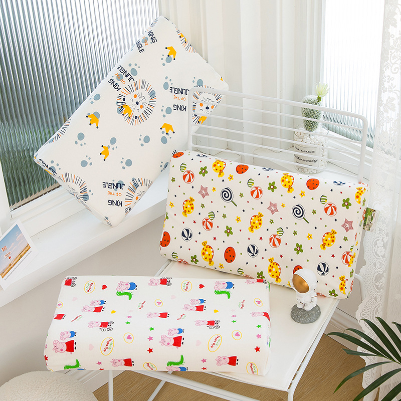 Obdĺžnikový latexový vankúš na krk s jadrom z čistého bavlneného vlákna, latexový obsah >90%, hmotnosť približne 0,5 kg