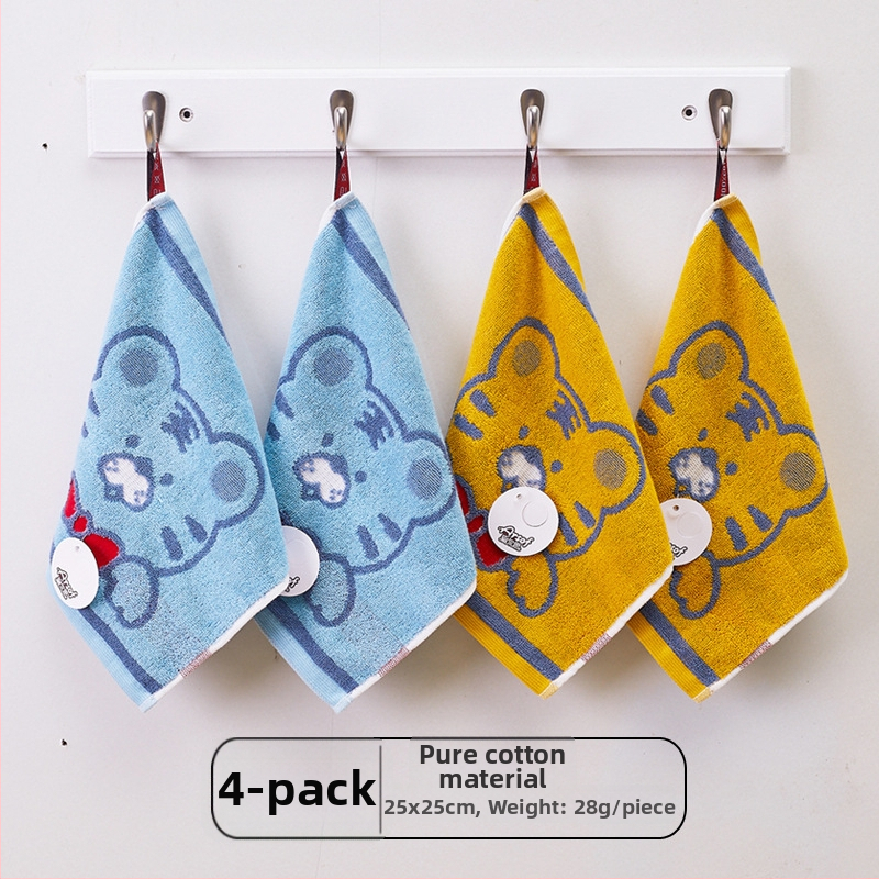 Detská štvorcová bavlnená utierka na tvár, mäkká a savá, 28 g, 32 vlákien, štvorcový uterák, možnosť personalizácie s logom.