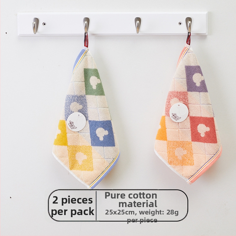 Detská štvorcová bavlnená utierka na tvár, mäkká a savá, 28 g, 32 vlákien, štvorcový uterák, možnosť personalizácie s logom.