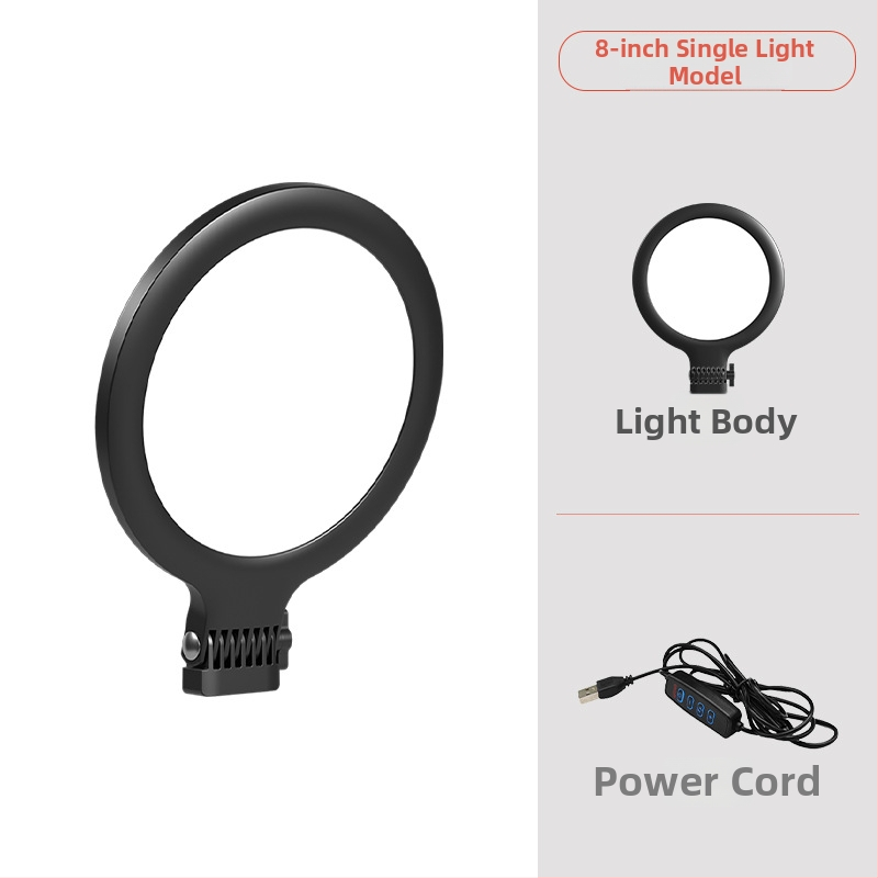 LED попълваща светлина за настолно стриймване, фотография и видеозаснемане – три температури на цветовете, 5V, под 10W, модел YM-Side Light Round Panel Light